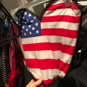 American flag corset